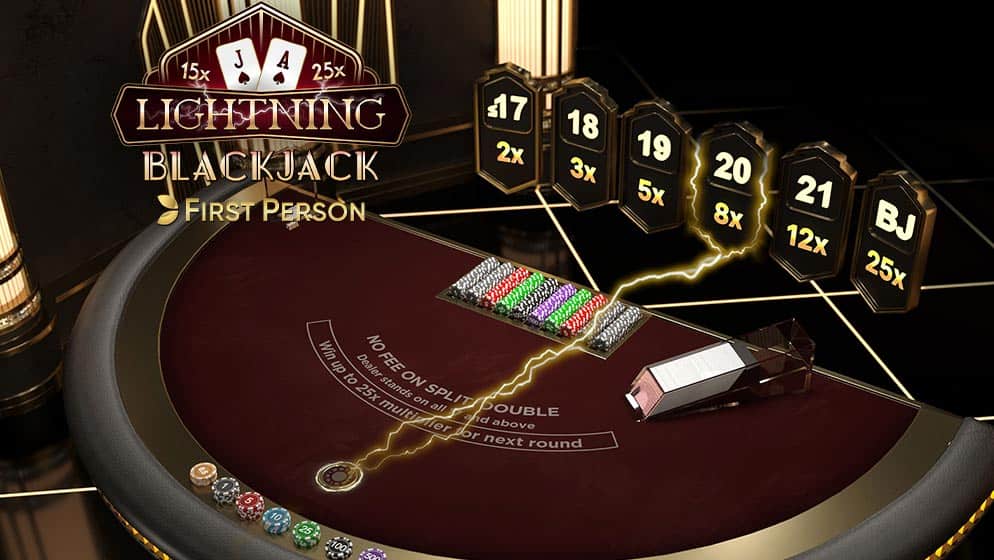 First Person Lightning Blackjack