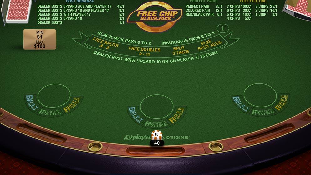 Free Chip Blackjack