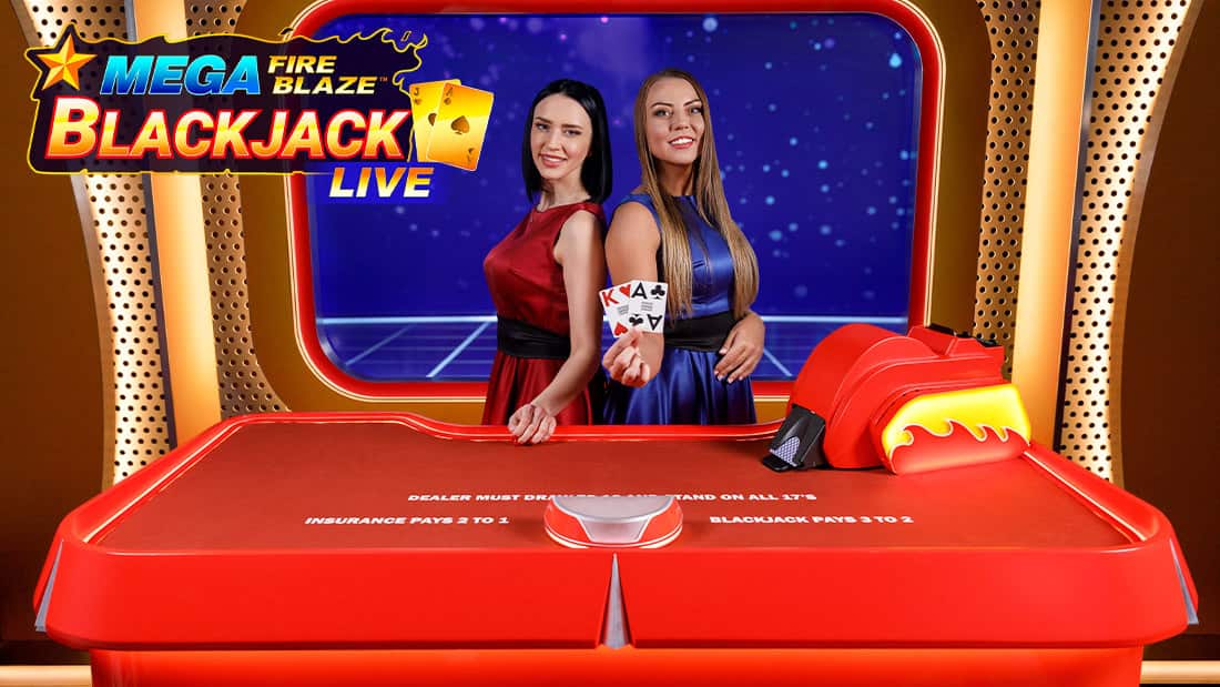 Mega Fire Blaze Blackjack Live
