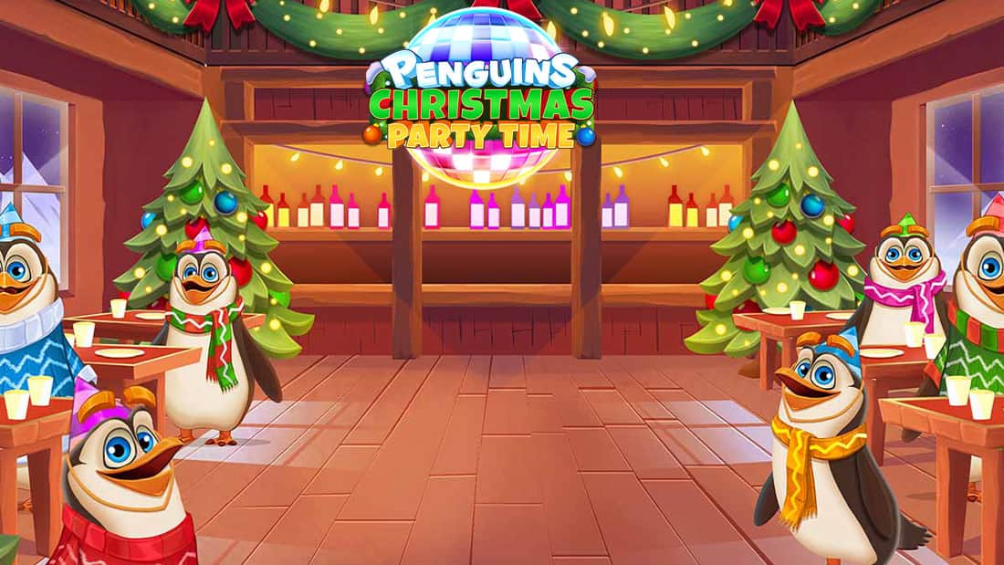 Penguins Christmas Party Time