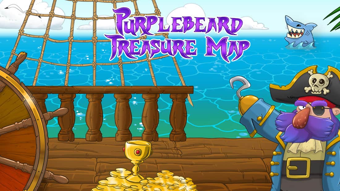 Purplebeard Treasure Map Wheel of Riches