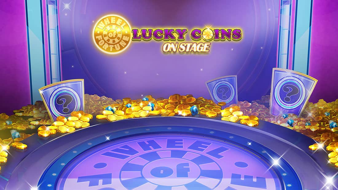 Wheel of Fortune Lucky Coins on Stage